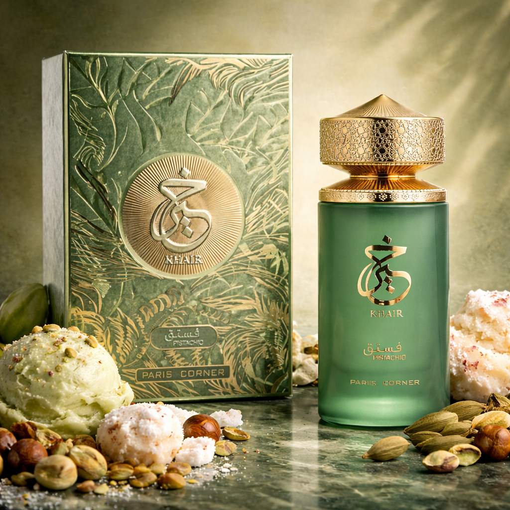 Khair Pistachio — Boîte Eau de Parfum Dubaï | Maison Emiratie