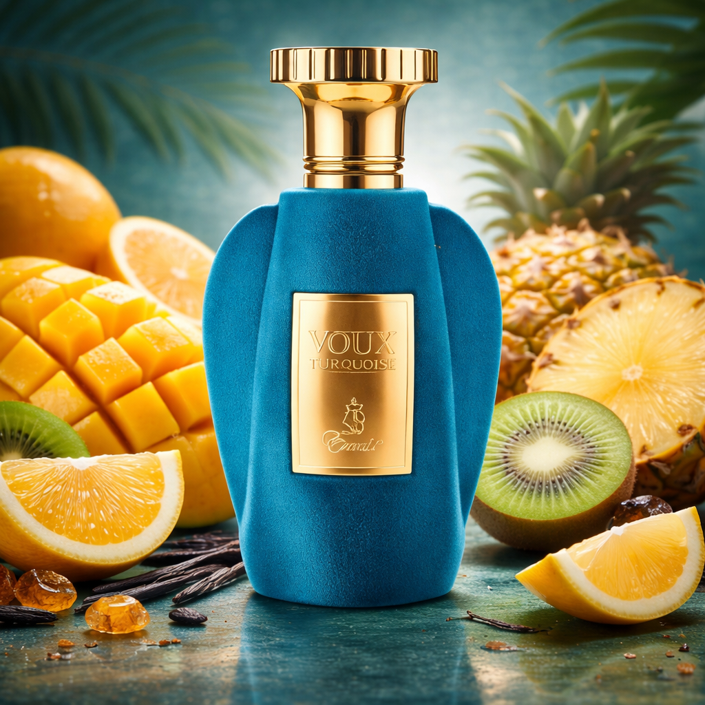 Voux Turquoise Paris Corner — EDP frais agrumes vanille musc 100ml | Maison Emiratie